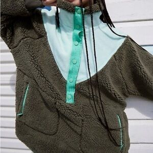 Free People Movement Fall to Rise Quarter Snap Fleece